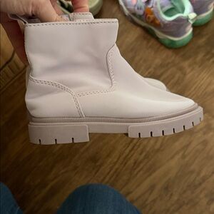 Stylish White Ankle Boots
